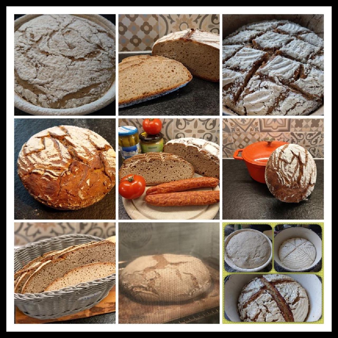 Verschiedene Roggenbrotlaibe