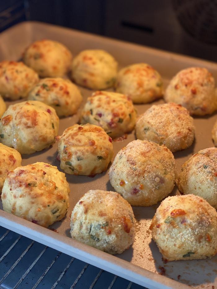 Fertig gebackene Kroketten